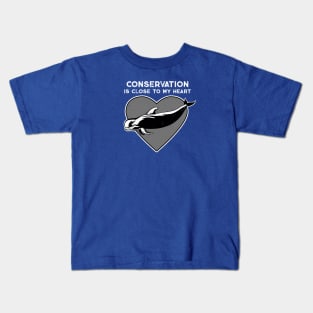 Pilot Whale Conservation Heart Kids T-Shirt